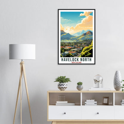 Havelock North Travel Print Wall Art Havelock North New Zealand Decor Artwork Gift Havelock NorthTravel Poster New Zealand Art Lover Gift