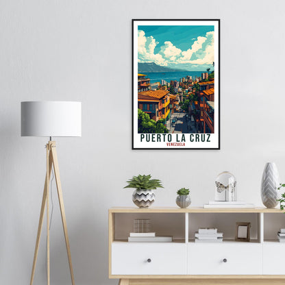 Puerto La Cruz Travel Print Venezuela Decor Wall Art Gift Wall Hanging Art Lover Puerto La Cruz Venezuelan Artwork Travel Poster Travel Art