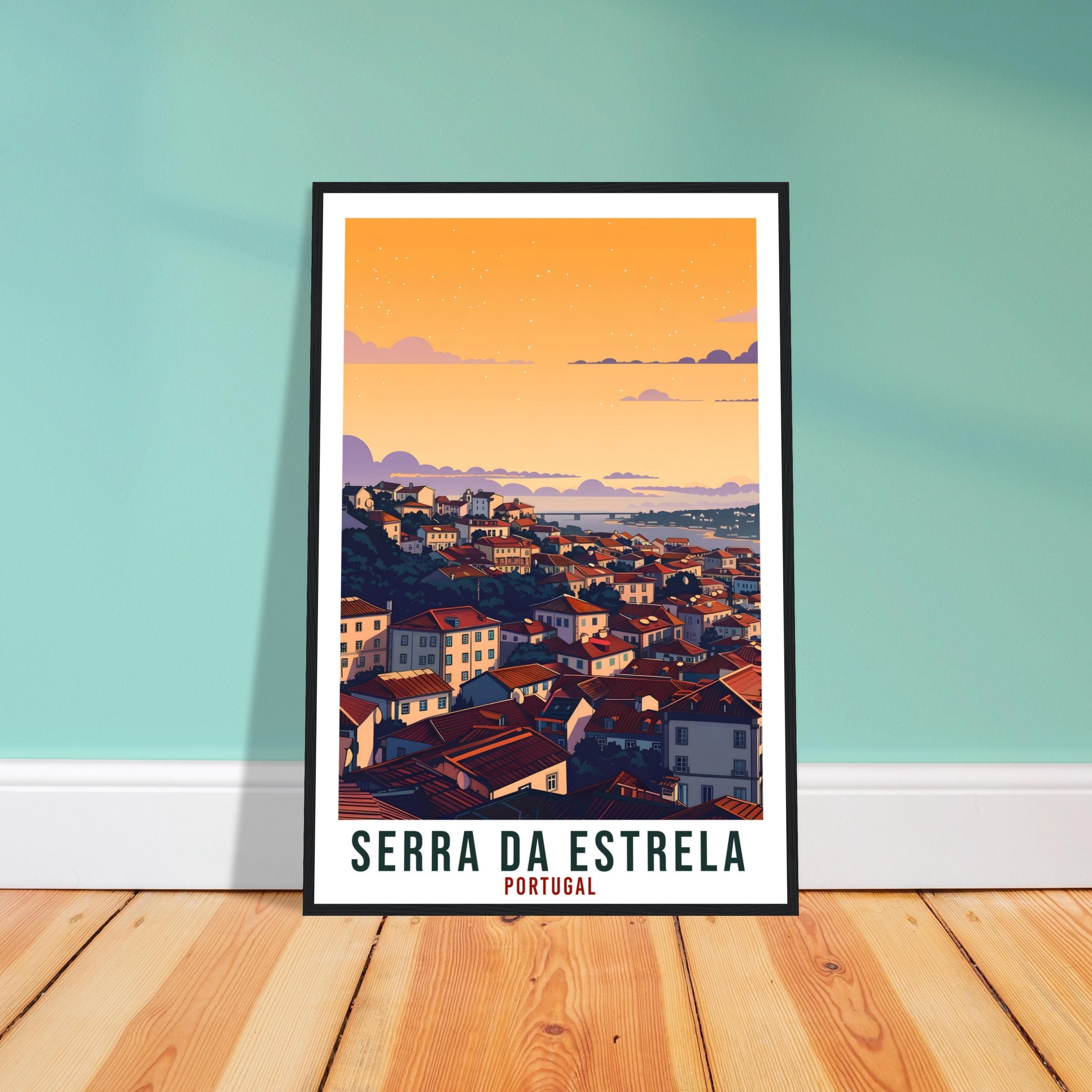 Serra Da Estrela Travel Print Portugal Wall Art Wall Hanging Home Décor Serra Da Estrela Gift Portugal Artwork Gift Portugal Travel Poster