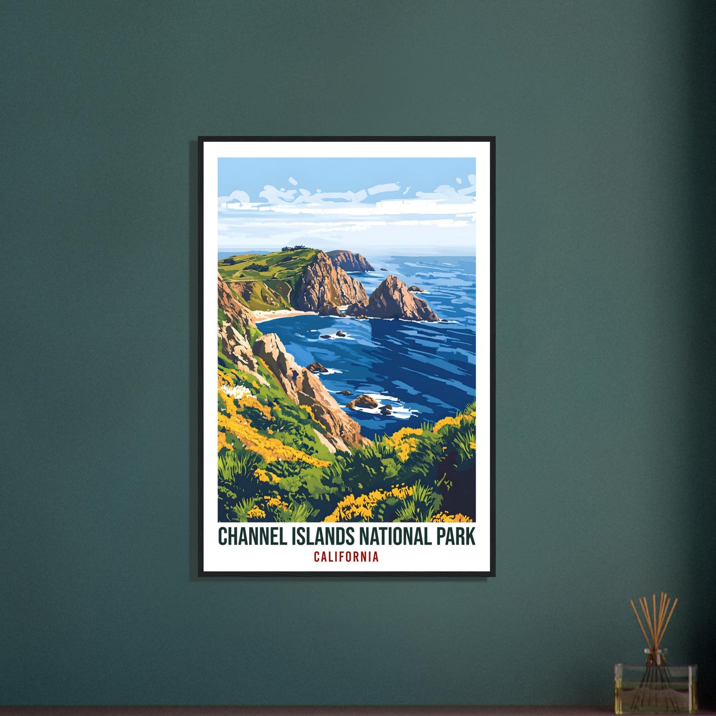 Channel Islands National Park California USA Travel Print Wall Art Wall Hanging Home Décor Cali Gift Travel Art USA Artwork Travel Poster