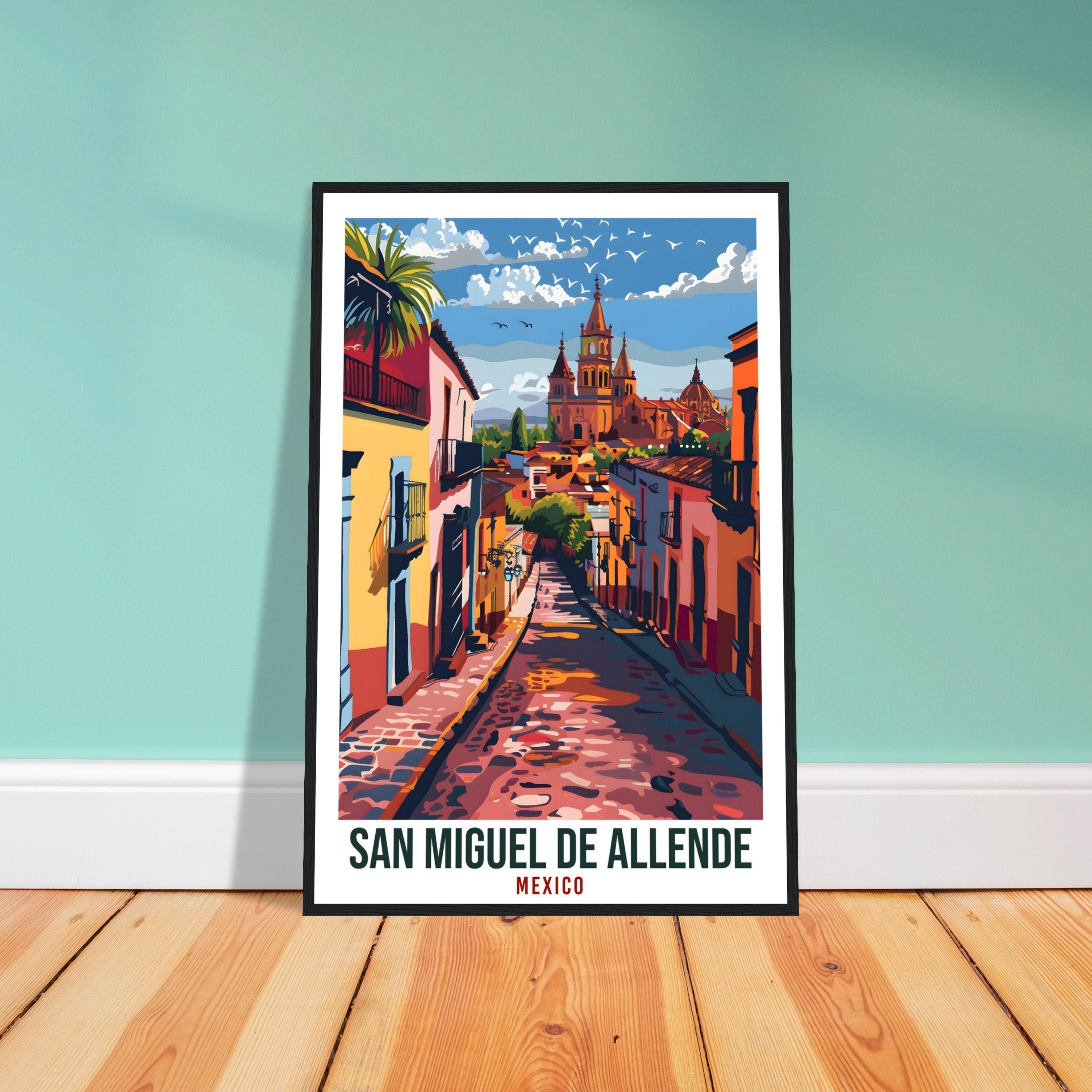 San Miguel De Allende Mexico Travel Print Mexico Wall Art Wall Hanging Home Décor Gift Mexico Landmark Artwork Travel Mexican Travel Poster
