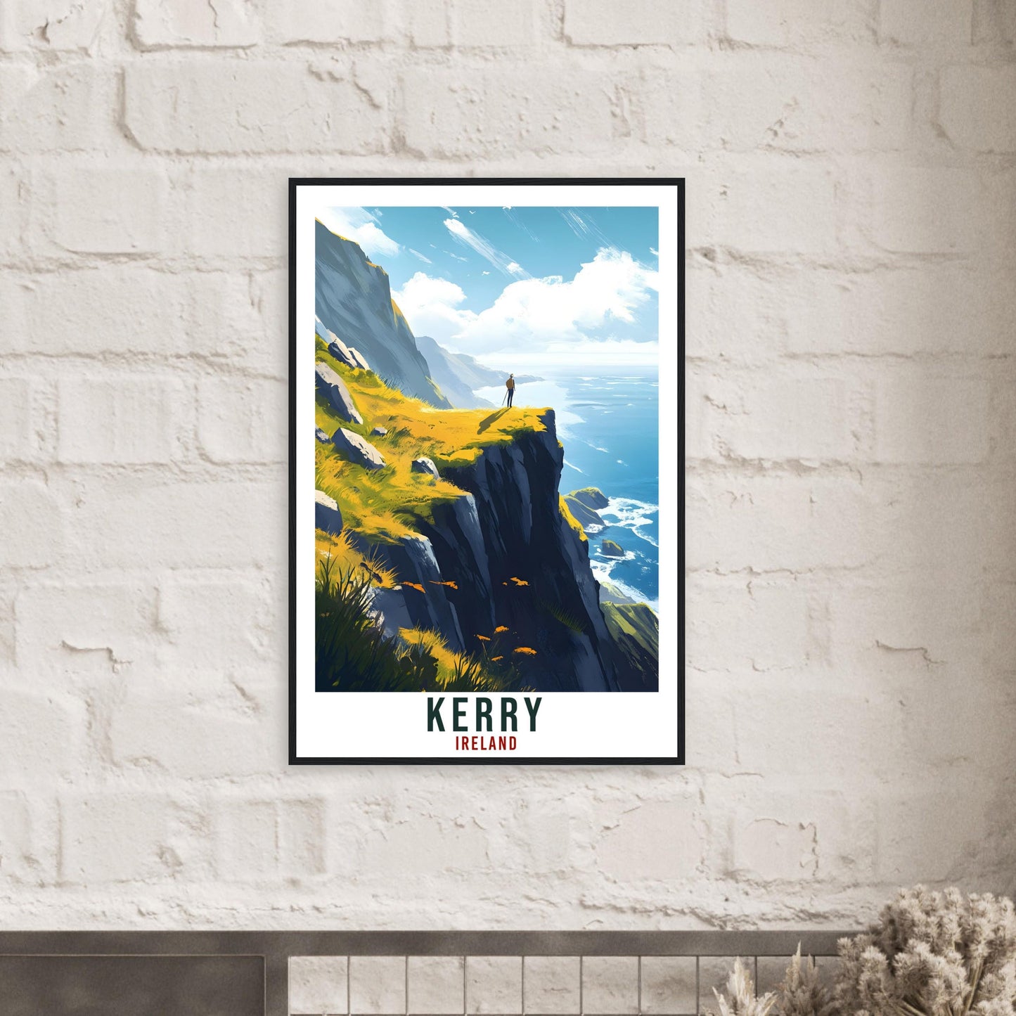 Kerry Travel Print Ireland Home Decor County Kerry Wall Art Wall Hanging Art Lover Irish Artwork Travel Poster Kerry Ireland Travel Art