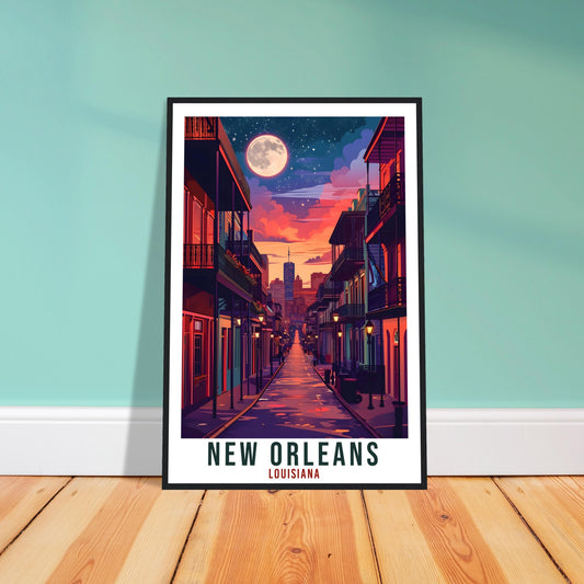 New Orleans Travel Poster Louisiana Home Decoration USA City Wall Art Gift Wall Hanging Art Lover Louisiana Artwork New Orleans Travel Print