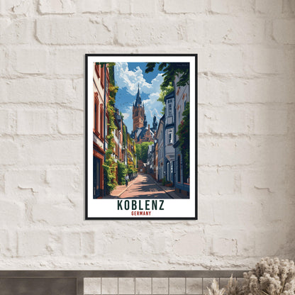 Koblenz Travel Print Germany Home Decoration Koblenz German City Wall Art Gift Wall Hanging Art Lover Germany Artwork Koblenz Travel Poster