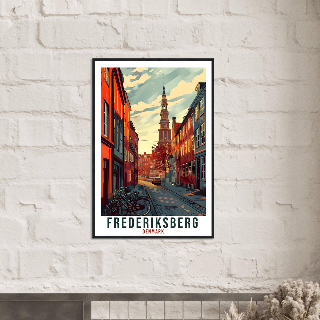 Frederiksberg Travel Print Denmark Wall Art Wall Hanging Décor Frederiksberg Gift Art Lovers Gift Denmark Artwork Gift Danish Travel Poster