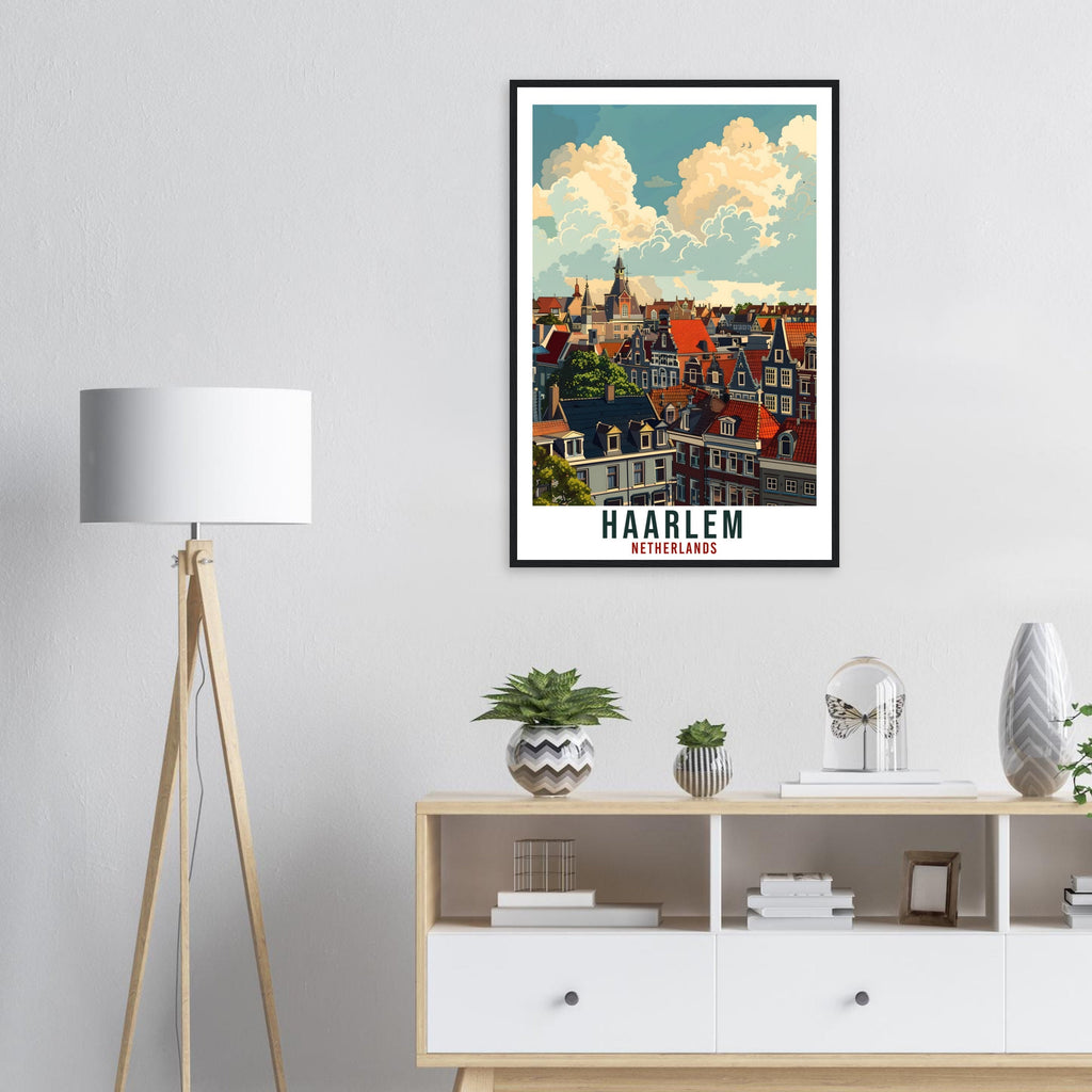 Haarlem Travel Print Holland Wall Art Wall Hanging Home Décor Haarlem Gift Art Lovers Gift Dutch Artwork Gift The Netherlands Travel Poster