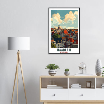 Haarlem Travel Print Holland Wall Art Wall Hanging Home Décor Haarlem Gift Art Lovers Gift Dutch Artwork Gift The Netherlands Travel Poster