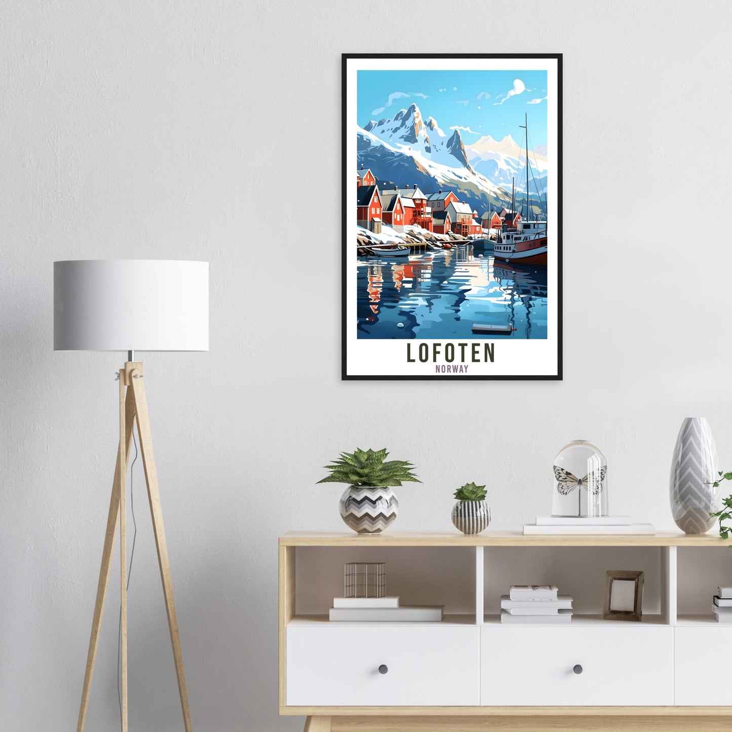 Lofoten Norway Travel Print Lofoten Islands Wall Hanging Norway Arctic Lofoten Travel Poster Northern Norway Wall Art Lofoten Travel Poster