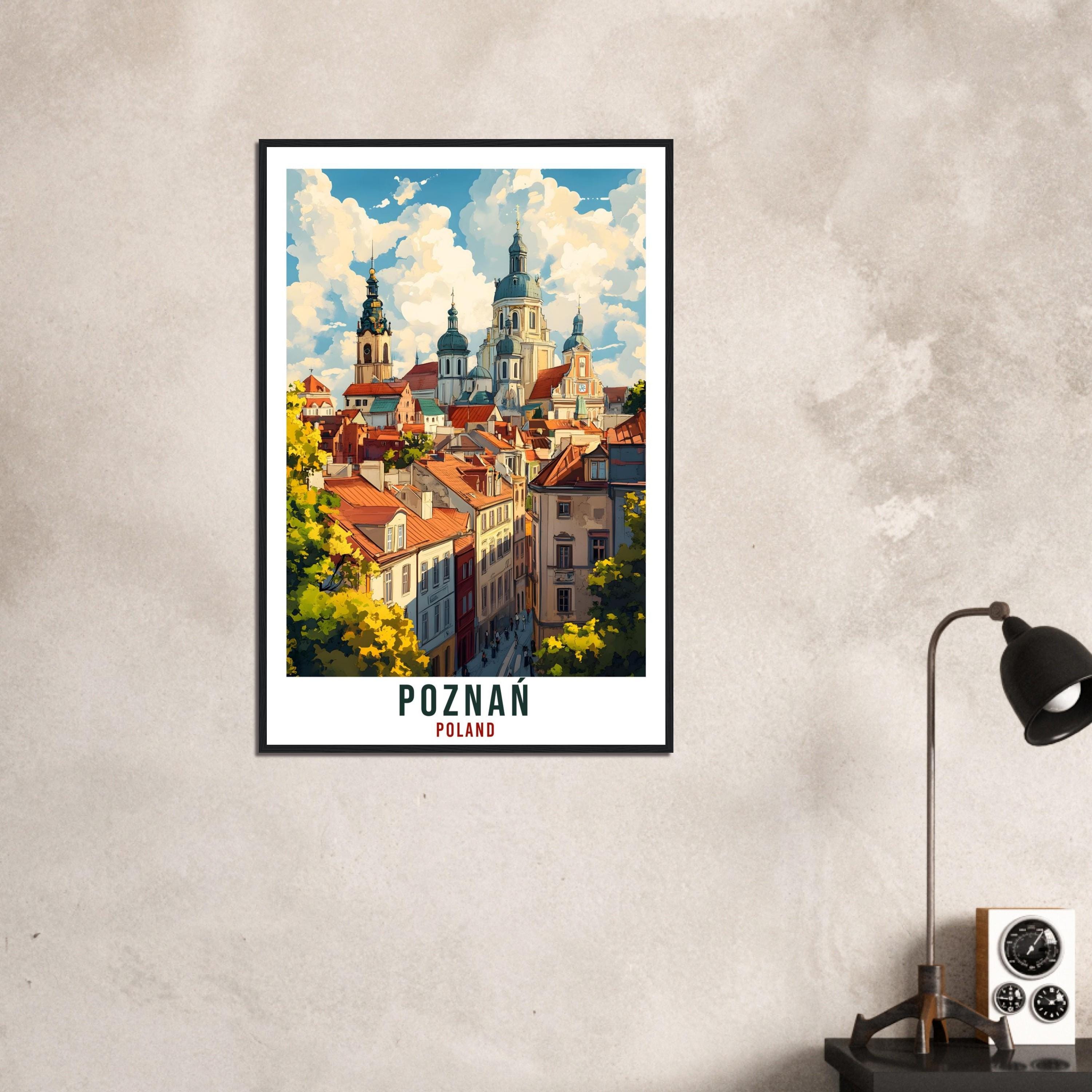 Poznań Travel Print Poland Home Decor Poznań Wall Art Gift Wall Hanging Art Lover Poznań Polish Artwork Travel Poster Poland Travel Art