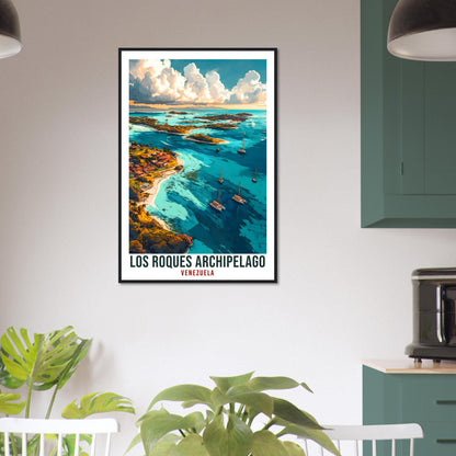 Los Roques Archipelago Travel Print Venezuela Decor Wall Art Wall Hanging Art Lover Los Roques Venezuelan Artwork Travel Poster Travel Art