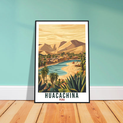 Huacachina Travel Print Peru Home Decor Huacachina Wall Art Gift Wall Hanging Art Lover Huacachina Peruvian Artwork Travel Poster Travel Art