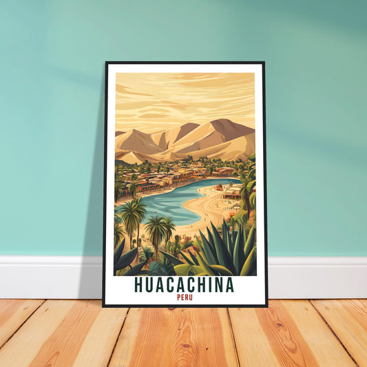 Huacachina Travel Print Peru Home Decor Huacachina Wall Art Gift Wall Hanging Art Lover Huacachina Peruvian Artwork Travel Poster Travel Art