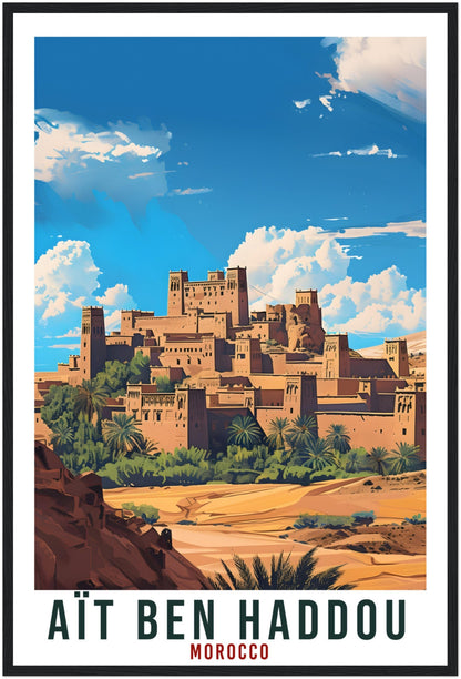 Ait Ben Haddou Morocco Travel Print Wall Art Wall Hanging Home Décor Ait Ben Haddou Gift Art Lovers Morocco Artwork Gift Print Africa Poster