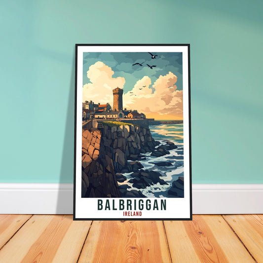 Balbriggan Travel Print Ireland Home Decor Dublin Wall Art Wall Hanging Art Lover Irish Artwork Travel Poster Balbriggan Ireland Travel Art
