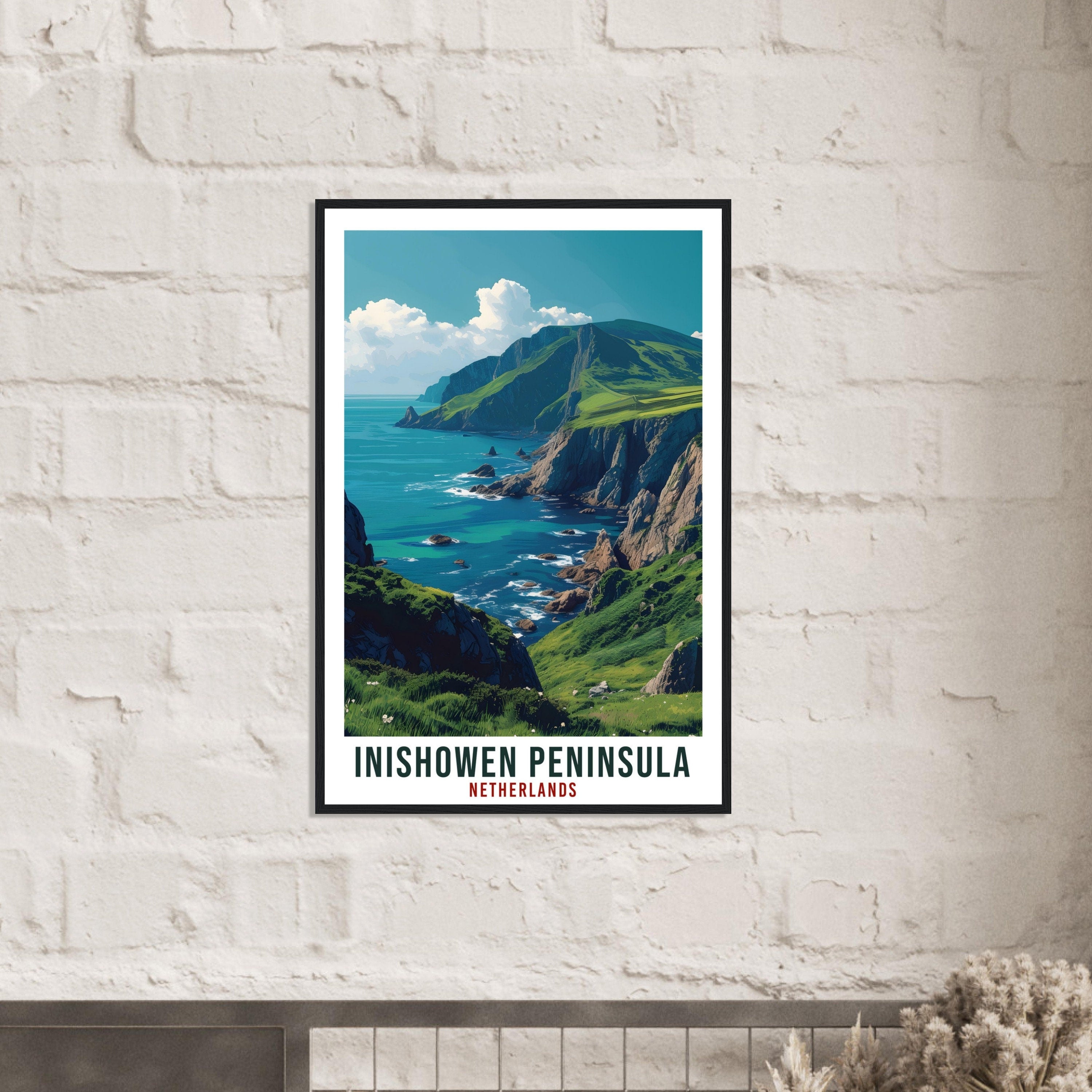 Inishowen Peninsula Travel Print Ireland Home Decoration Wall Art Gift Wall Hanging Art Lover Irish Artwork Ireland Inishowen Travel Poster