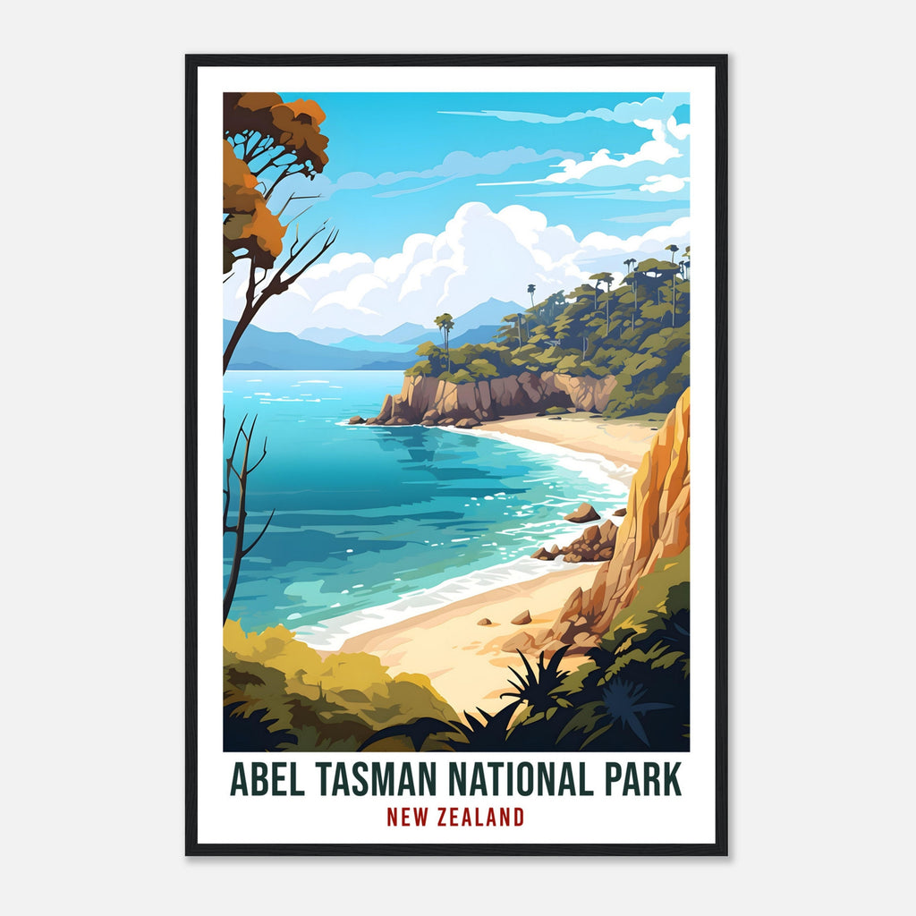 Abel Tasman National Park Travel Print Wall Art Abel Tasman New Zealand Art Gifts Abel Tasman Travel Poster New Zealand Art Lovers Gift