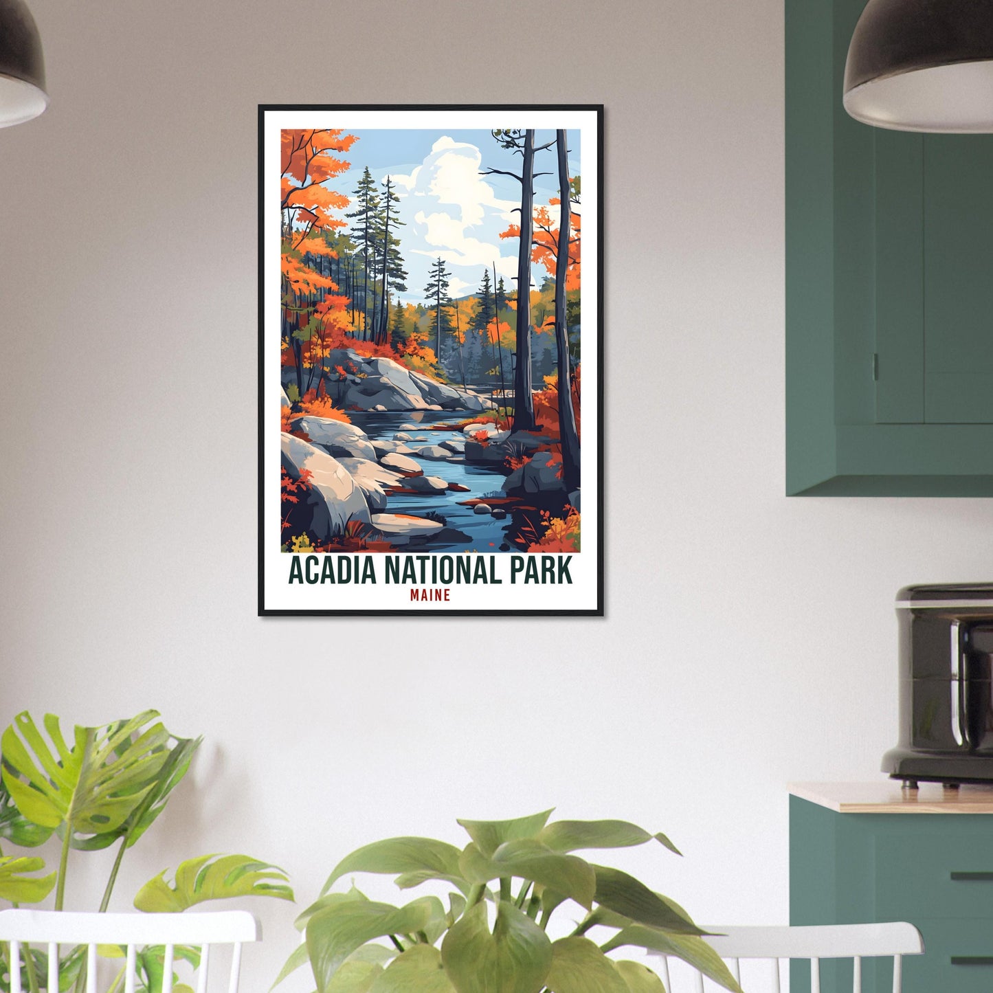 Acadia National Park Maine USA Travel Print Wall Art Wall Hanging Home Décor Acadia National Park Gift Travel Art USA Artwork Travel Poster