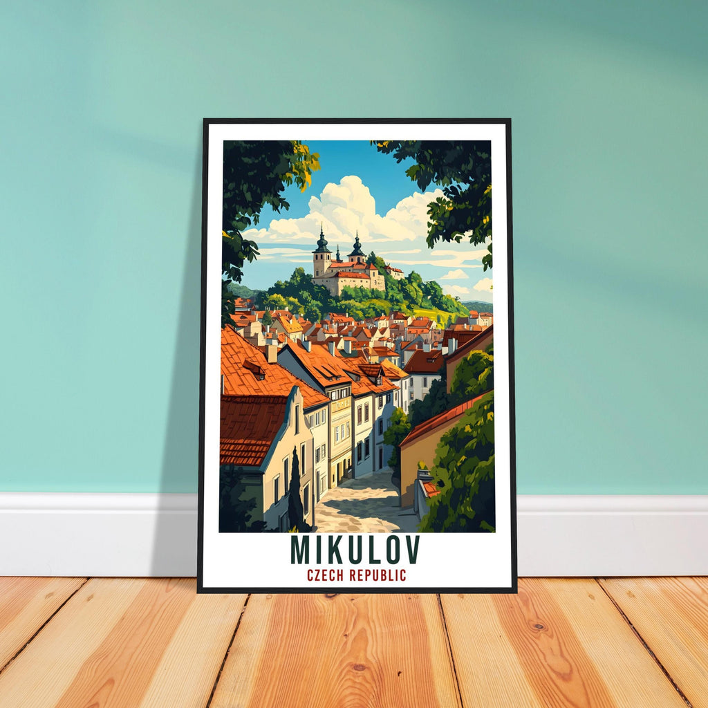 Mikulov Travel Print Czech Republic Home Decor Mikulov Wall Art Gift Wall Hanging Art Lover Mikulov Czechia Artwork Travel Poster Travel Art