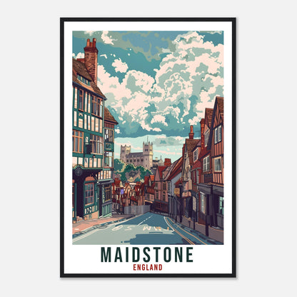Maidstone Travel Print Wall Art Wall Hanging Home Living Décor Maidstone Gift Art Lovers Gift UK Artwork Gift Print England Travel Poster