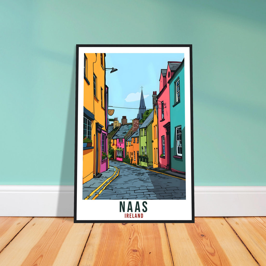 Naas Travel Print Ireland Wall Art Naas Wall Hanging Home Living Décor Naas Gift Art Lovers Gift Irish Artwork Gift Ireland Travel Poster