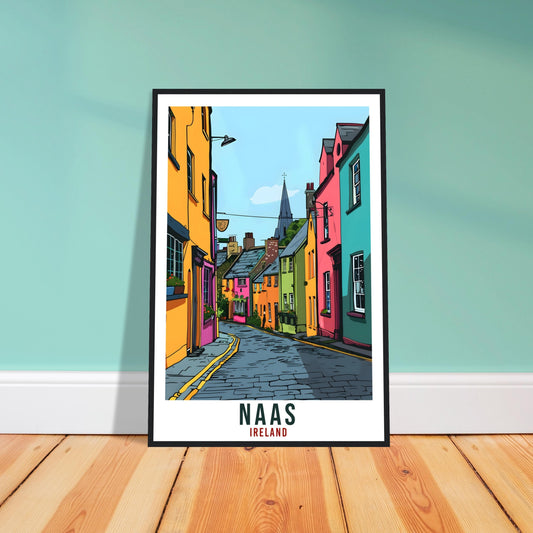 Naas Travel Print Ireland Wall Art Naas Wall Hanging Home Living Décor Naas Gift Art Lovers Gift Irish Artwork Gift Ireland Travel Poster