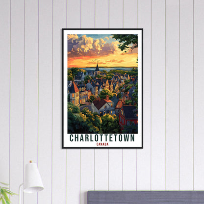 Charlottetown Travel Print Canada Home Decor PLACE Wall Art Gift Wall Hanging Art Lover Charlottetown Canadian Artwork Travel Poster Art