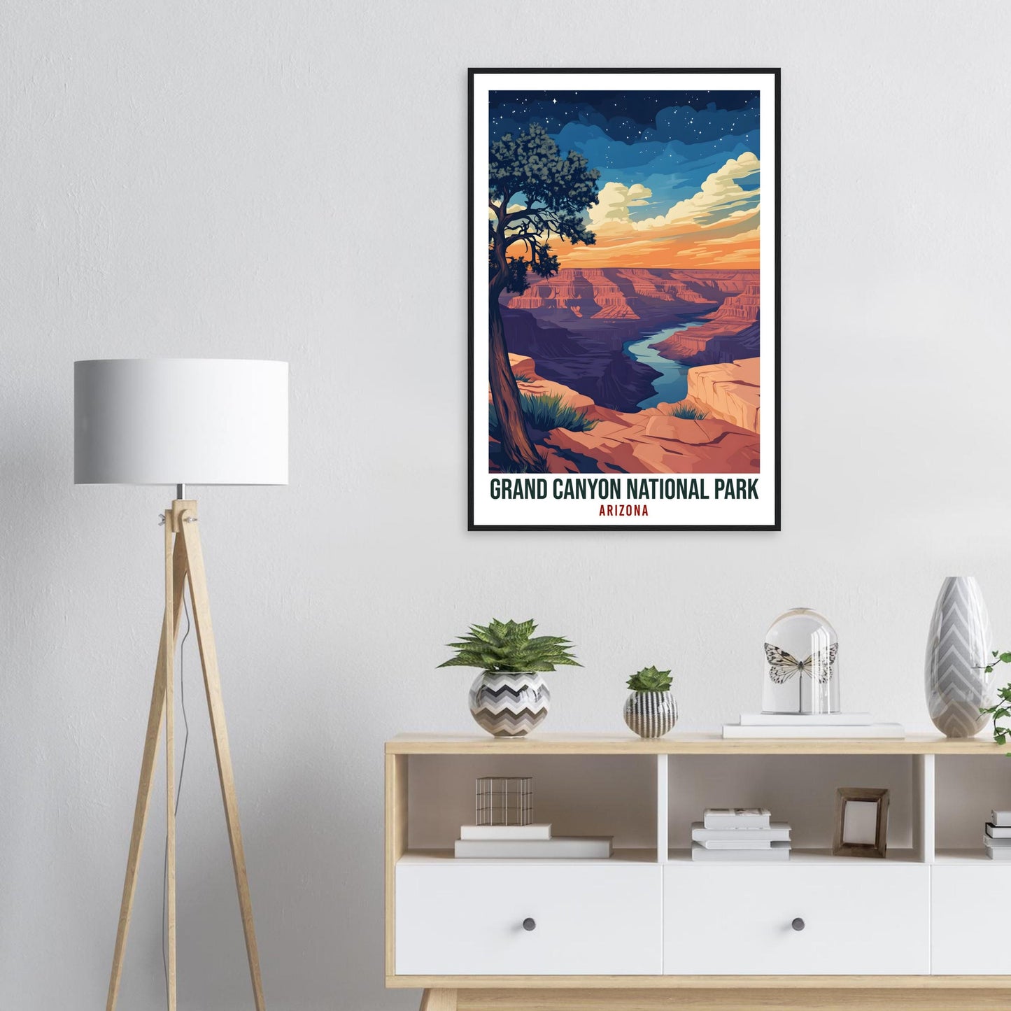 Grand Canyon National Park Arizona USA Travel Print Wall Art Wall Hanging Home Décor Grand Canyon Gift Travel Art USA Artwork Travel Poster