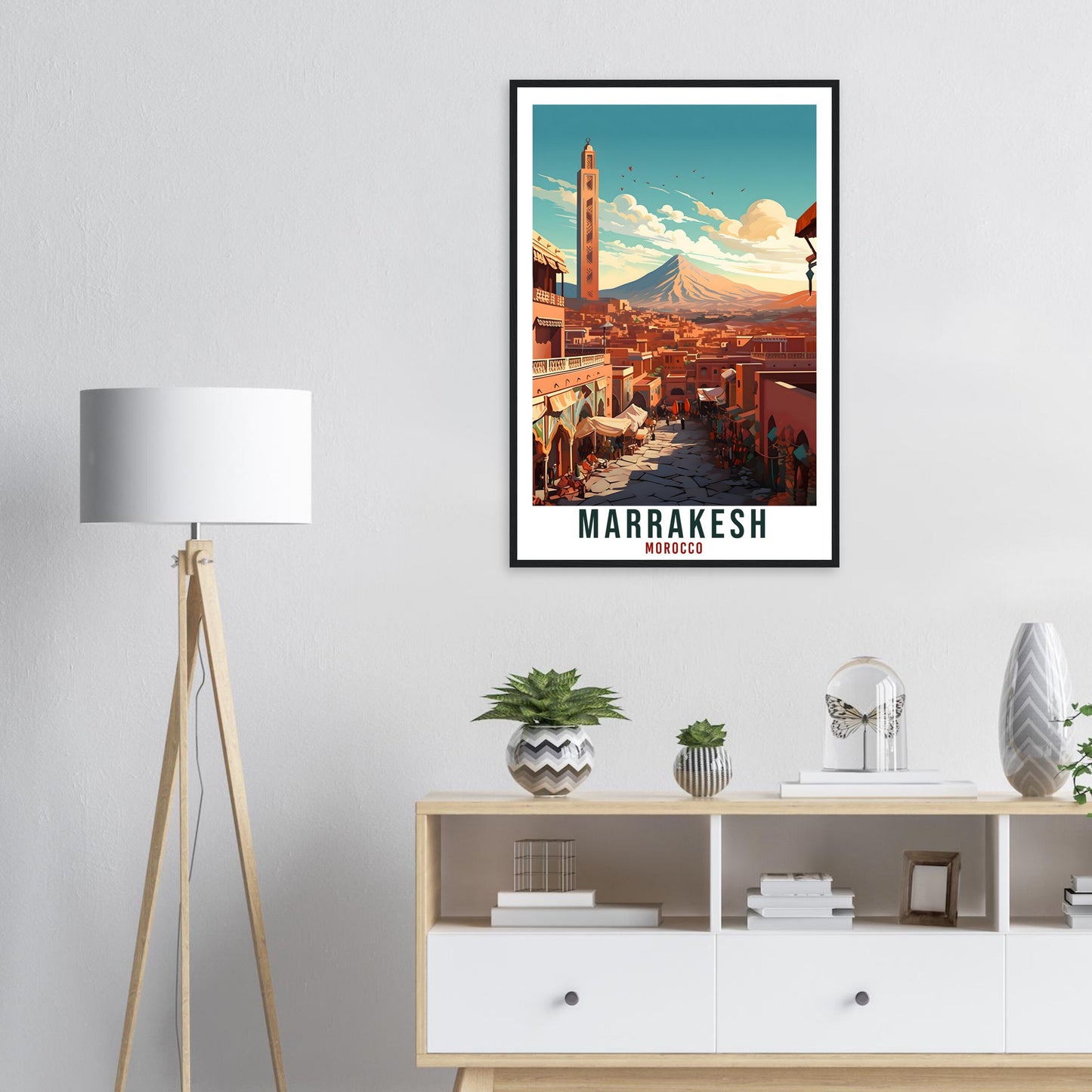 Marrakesh Morocco Travel Print Wall Art Wall Hanging Home Décor Marrakesh Gift Art Lovers Morocco Artwork Gift Print African Landmark Poster