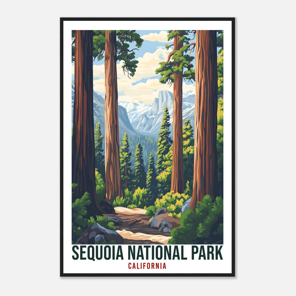Sequoia National Park California USA Travel Print Wall Art Wall Hanging Home Décor Sequoia Park Gift Travel Art USA Artwork Travel Poster