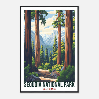 Sequoia National Park California USA Travel Print Wall Art Wall Hanging Home Décor Sequoia Park Gift Travel Art USA Artwork Travel Poster
