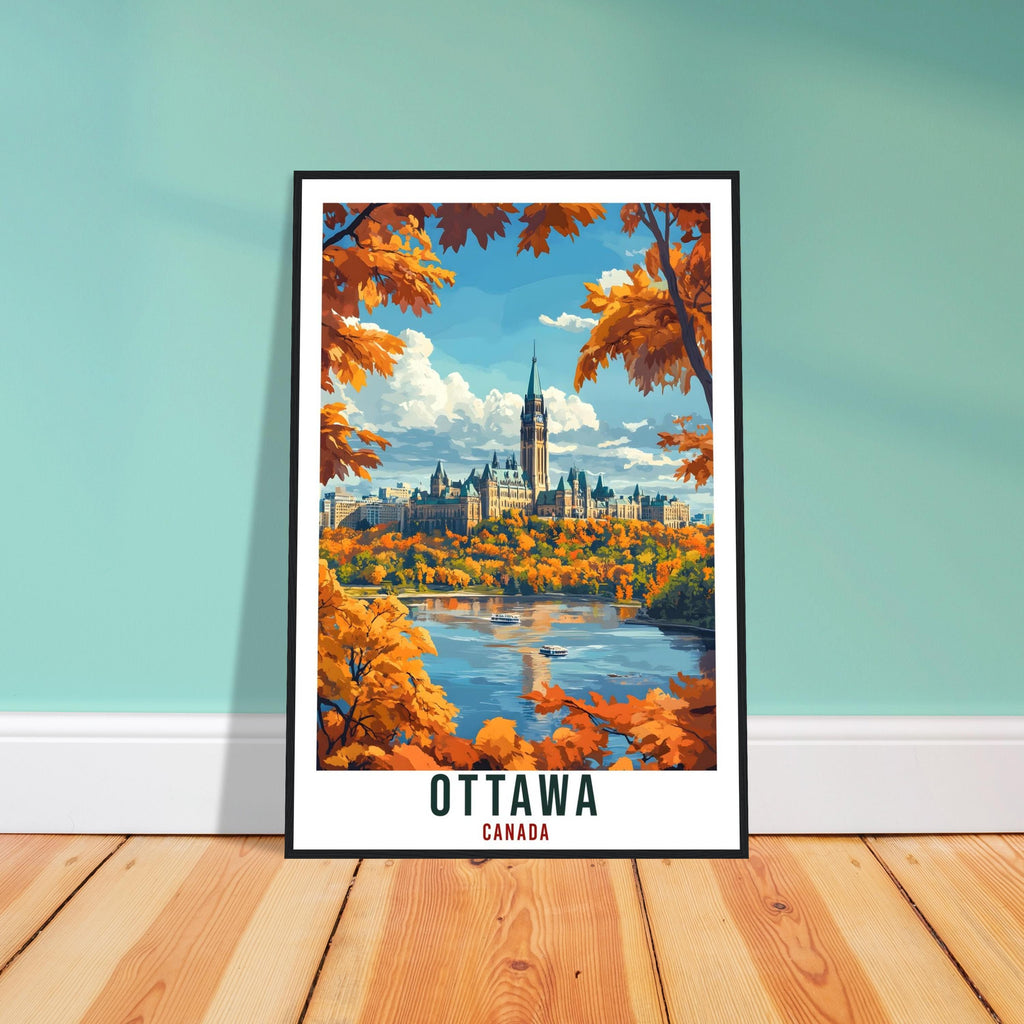 Ottawa Travel Print Canada Home Decor Ottawa Wall Art Gift Wall Hanging Art Lover Ottawa Canadian Artwork Travel Poster Ontario Artwork