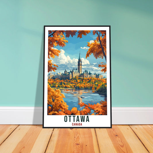 Ottawa Travel Print Canada Home Decor Ottawa Wall Art Gift Wall Hanging Art Lover Ottawa Canadian Artwork Travel Poster Ontario Artwork