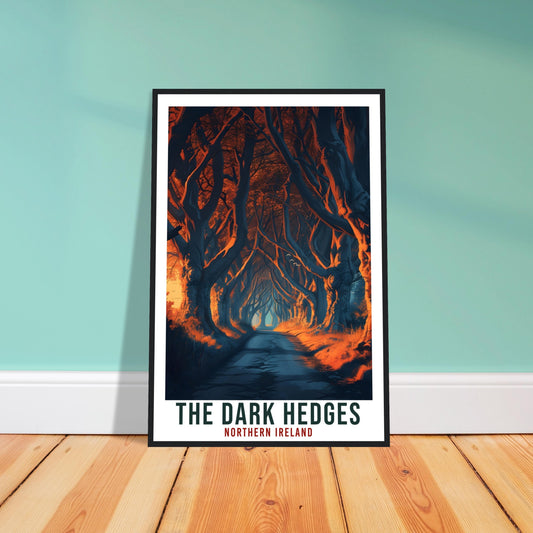 The Dark Hedges Travel Print Northern Ireland Coast Home Decoration Wall Art Gift Wall Hanging Art Lover Irish Artwork Ireland Travel Poster