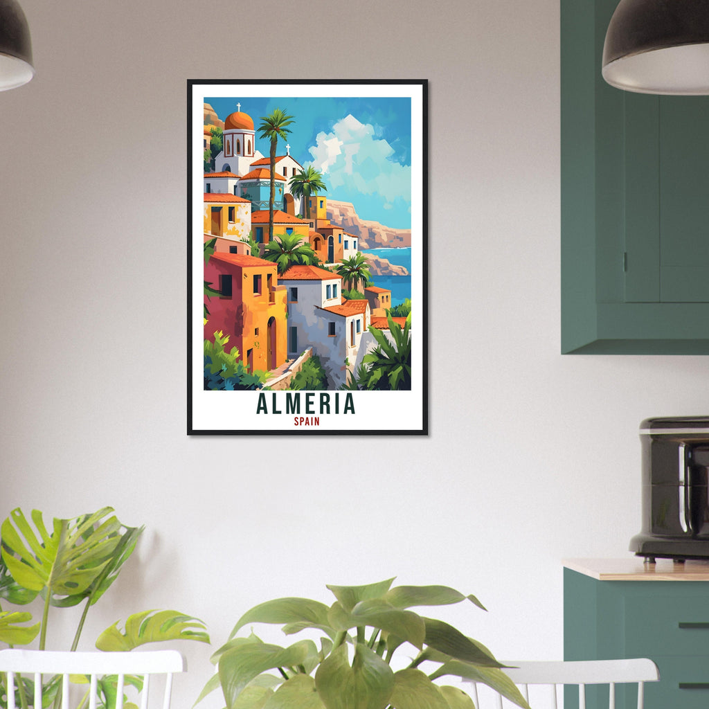 Almeria Travel Print Spain Home Decoration Almeria Spanish City Wall Art Gift Wall Hanging Art Lover Spain Artwork Almeria Travel Poster