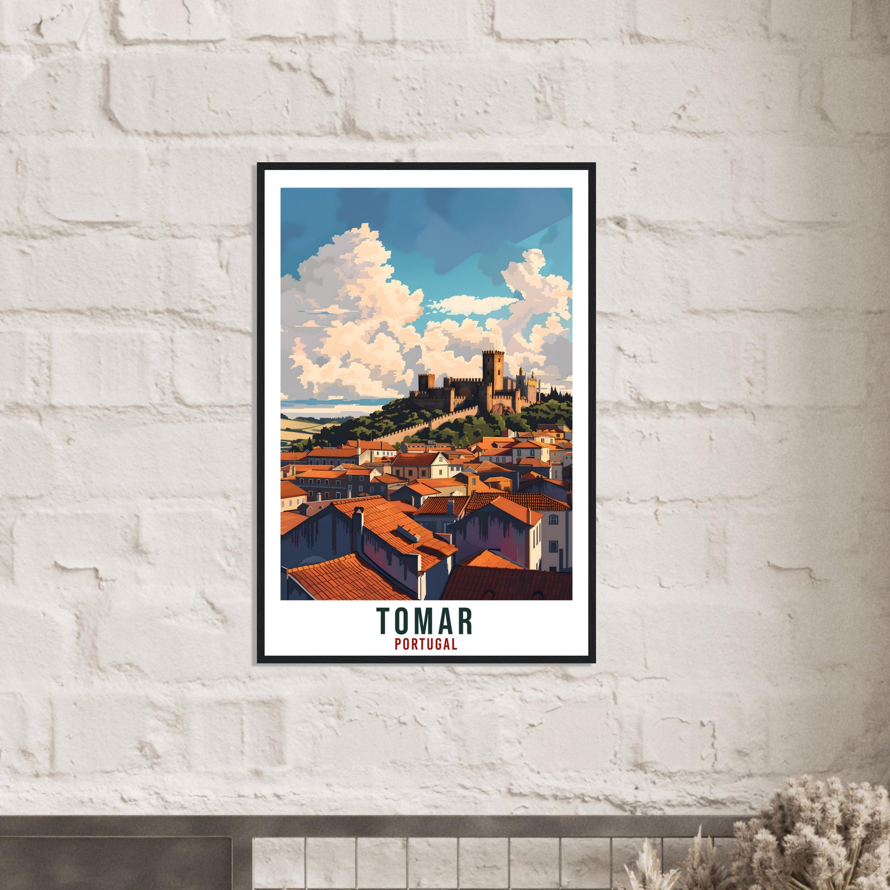 Tomar Travel Print Home Decoration Wall Art Tomar Gift Wall Hanging Art Lover Portugal Artwork Tomar Portugal Travel Poster Holiday Print