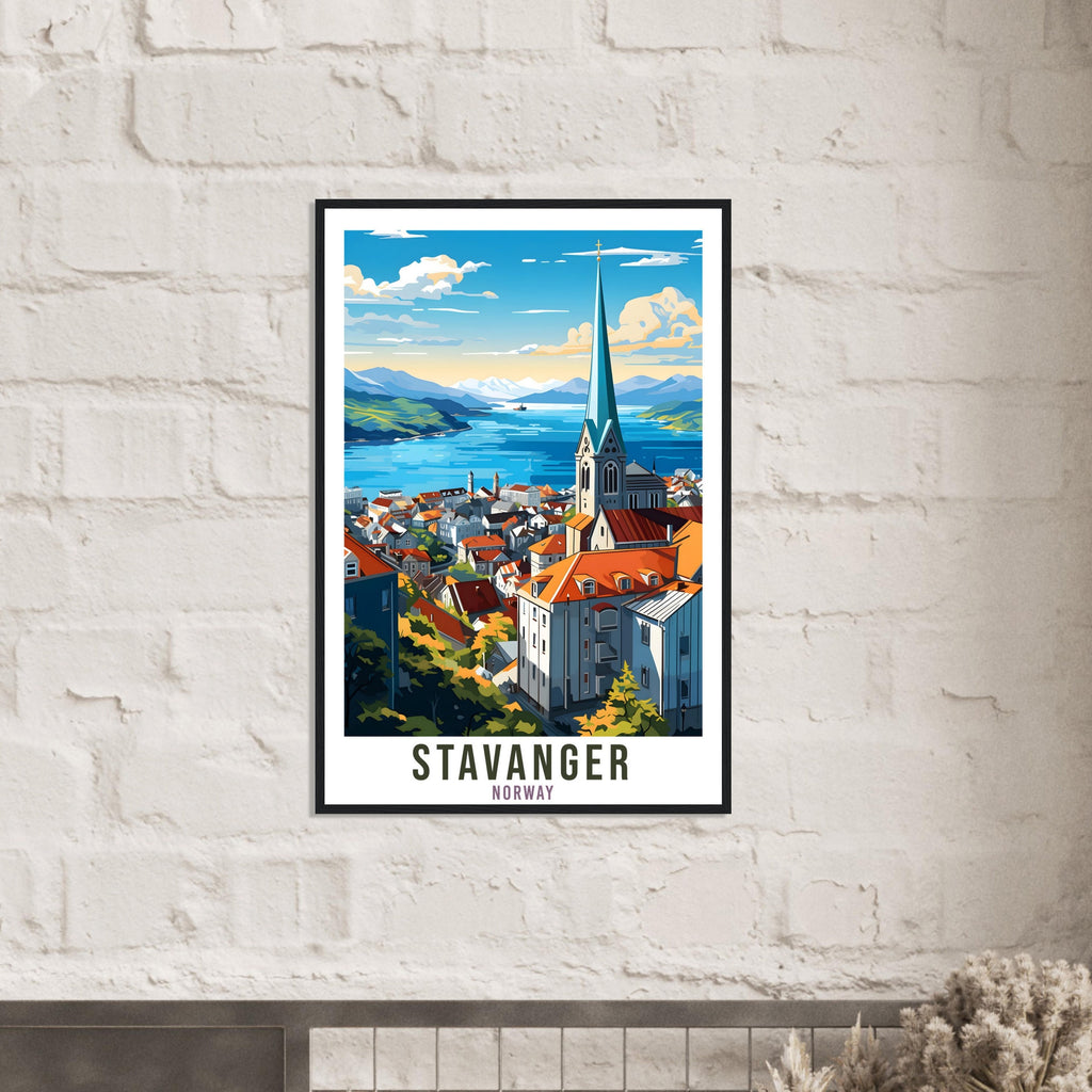 Stavanger Norway Travel Print Stavanger Wall Hanging Norway Arctic Stavanger Travel Poster Northern Norway Wall Art Stavanger Travel Poster