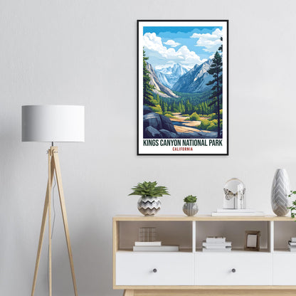 Kings Canyon National Park California USA Travel Print Wall Art Wall Hanging Décor Kings Canyon Gift Travel Art USA Artwork Travel Poster