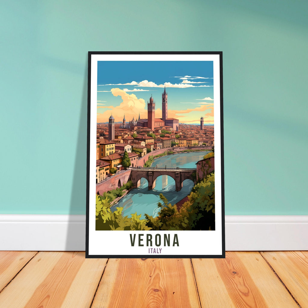 Verona Italy Travel Print Wall Art Verona Wall Hanging Home Décor Verona Gift Art Lovers Italian Artwork Gift Print Verona Landmark Poster