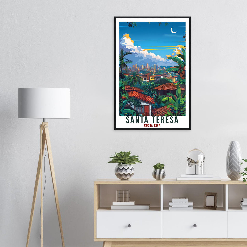 Santa Teresa Costa Rica Travel Print Wall Art Wall Hanging Home Décor Santa Teresa Gift Artwork Travel Art Costa Rica City Travel Poster