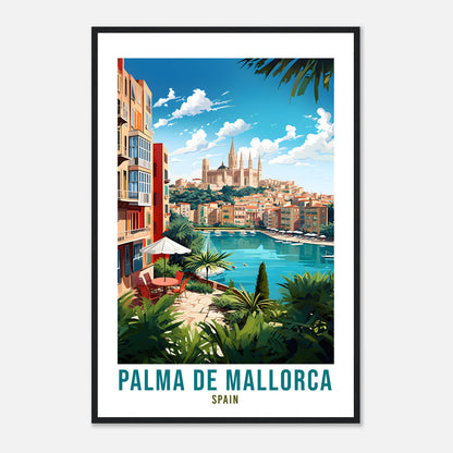 Palma De Mallorca Travel Print Wall Art Palma Wall Hanging Spain Gift Holiday Print Mallorca Art Print Palma Travel Poster Landscape Print