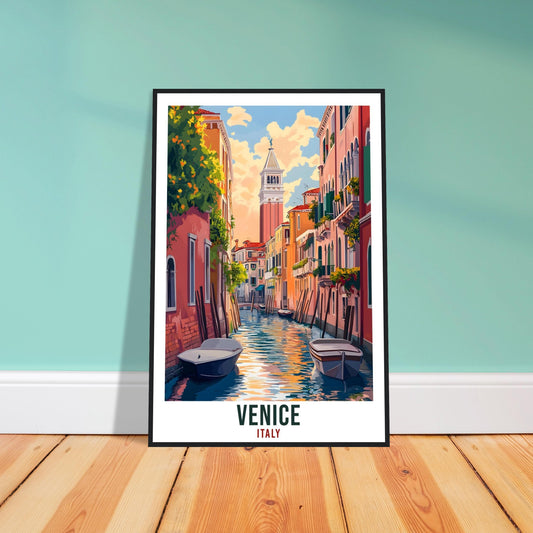 Venice Travel Print Italy Home Decor Venice Wall Art Gift Wall Hanging Art Lover Venice Italy Artwork Travel Poster Italian Travel Art
