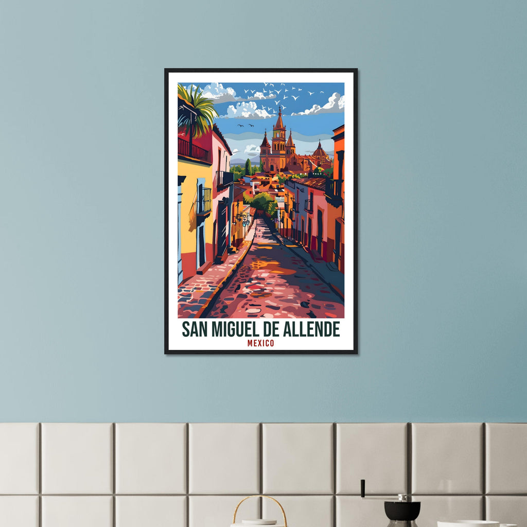 San Miguel De Allende Mexico Travel Print Mexico Wall Art Wall Hanging Home Décor Gift Mexico Landmark Artwork Travel Mexican Travel Poster