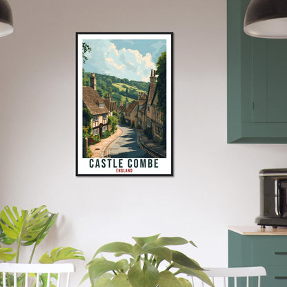 Castle Combe Travel Print England Wall Art England Wall Hanging Home Décor Gift Art Lovers English Artwork Gift Print Castle Combe Poster