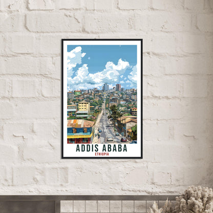 Addis Ababa Ethiopia Travel Print Wall Art Wall Hanging Home Décor Addis Ababa Gift Art Lovers Ethiopia Artwork Gift Print African Poster