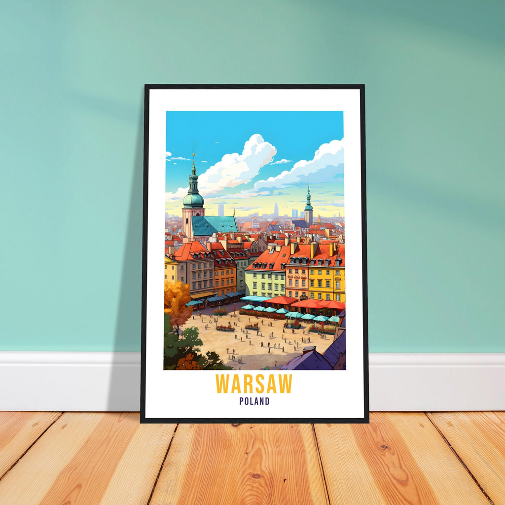 Warsaw Travel Print Wall Art Warsaw Wall Hanging Poland Gift Warsaw Holiday Print Art Print Warsaw Travel Gift Travel Poster Warsaw City Art