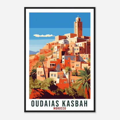 Oudaias Kasbah Morocco Travel Print Wall Art Wall Hanging Home Décor Oudaias Kasbah Gift Art Lovers Morocco Artwork Gift Print Africa Poster