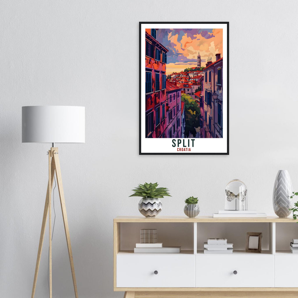 Split Travel Print Croatia Wall Art Wall Hanging Home Décor Split Gift Croatian Landmark Artwork Gift Split Croatia Holiday Travel Poster