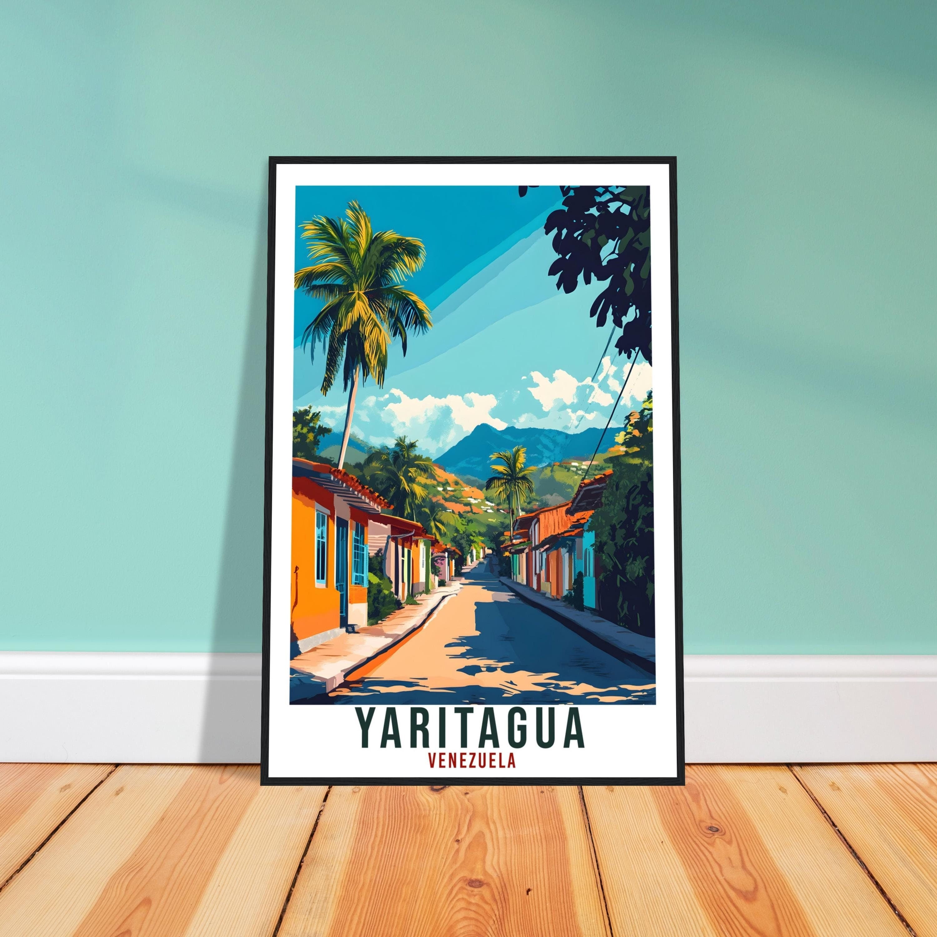 Yaritagua Travel Print Venezuela Home Decor Yaritagua Wall Art Gift Wall Hanging Art Lover Yaritagua Venezuelan Artwork Travel Poster Travel