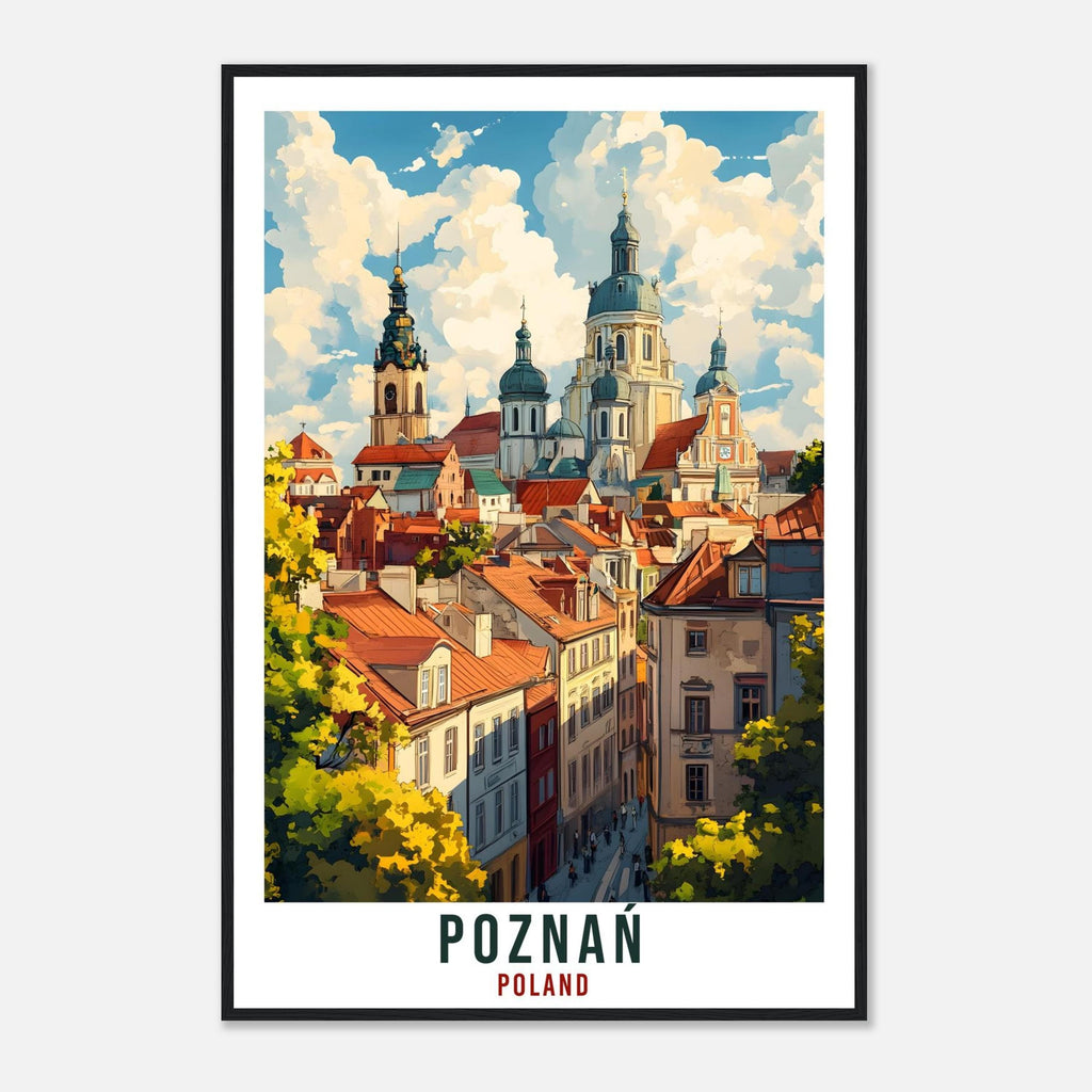 Poznań Travel Print Poland Home Decor Poznań Wall Art Gift Wall Hanging Art Lover Poznań Polish Artwork Travel Poster Poland Travel Art
