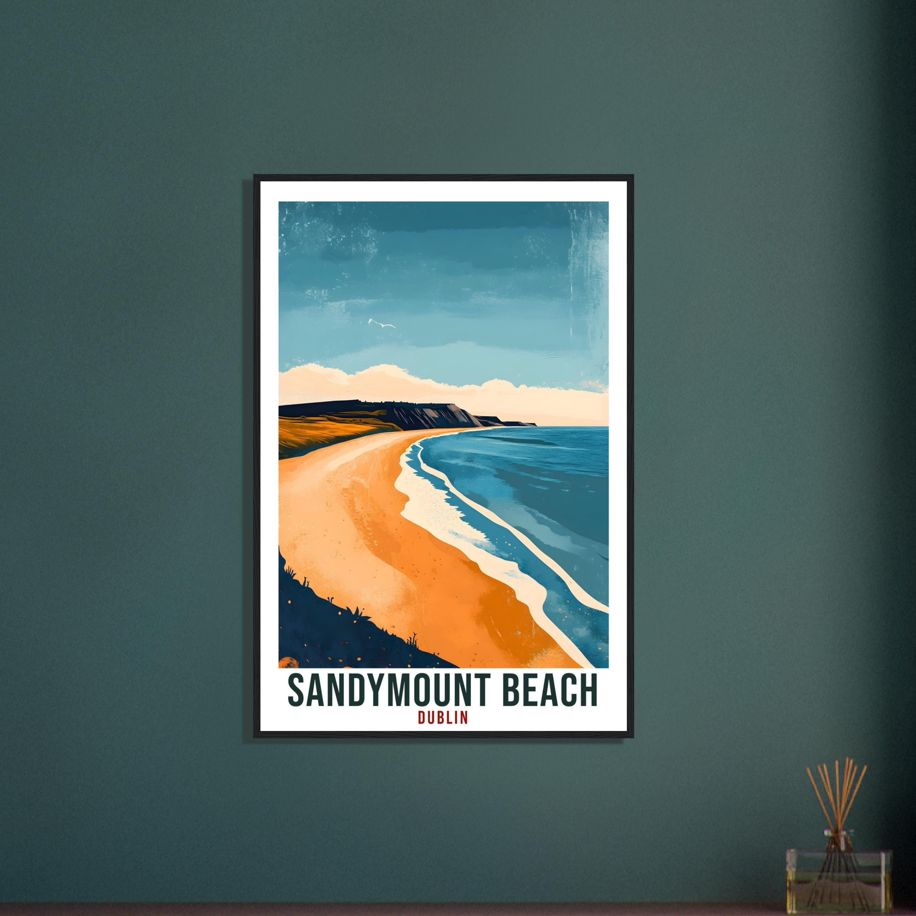 Sandymount Beach Dublin Travel Print Ireland Home Wall Art Gift Wall Hanging Art Gift Sandymount Dublin Artwork Travel Poster Ireland Travel